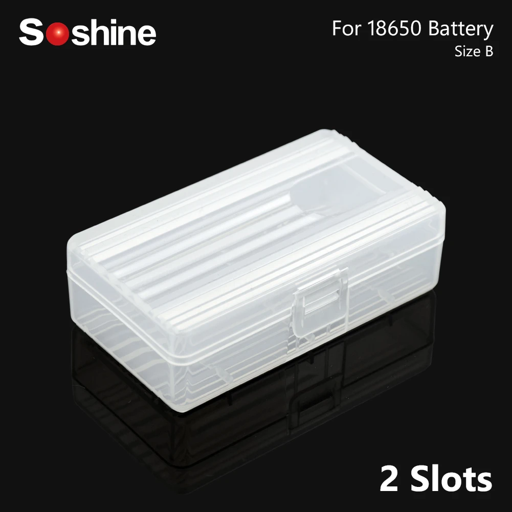 

100% New 1Pc 2Slot 18650 Battery Holder Case Plastic Portable Boxes For AA AAA Use Primary Batteria or Rechargeable Batteries