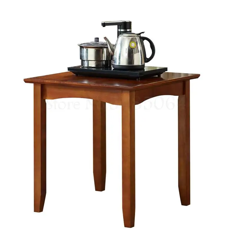 Диван из цельного дерева несколько угловых столов простой современный Маленький