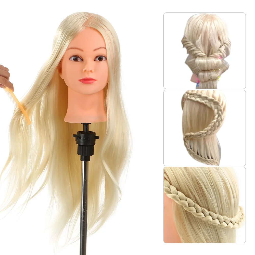 26 &quot30% настоящие человеческие волосы Парикмахерская учебная головка с зажимом