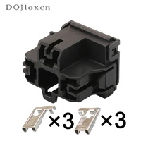 15102050 sets 3 pin black wiring plug socket automobile female connector with terminal for accord civic h4 headlight base