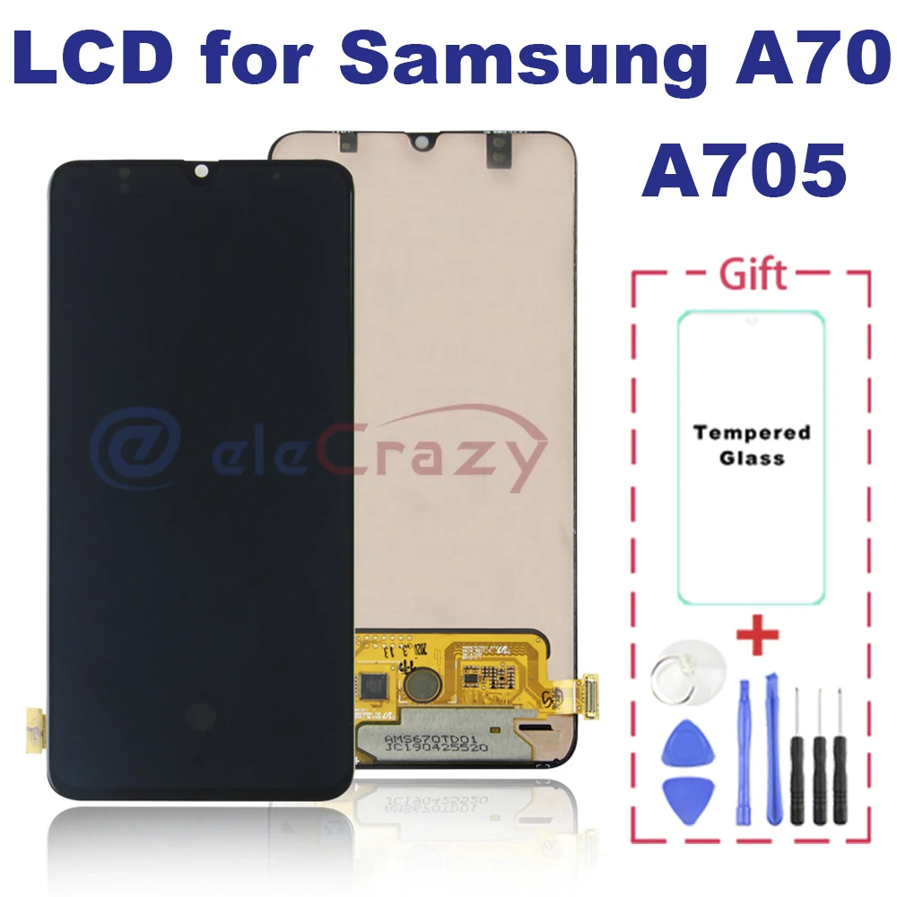 Оригинальный Для Samsung Galaxy A70 ЖК дисплей A705 A705H сенсорный экран дигитайзер сборка