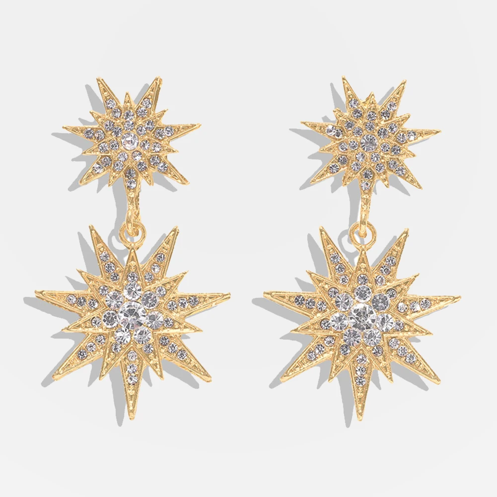 Bauble Bar хрустальные Звездные Висячие серьги для женщин золотого цвета
