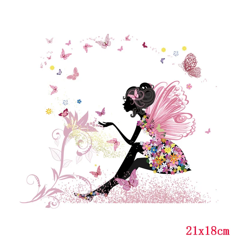 Утюжок на пластыри мультфильм милый танец девушка Термо Передача для одежды