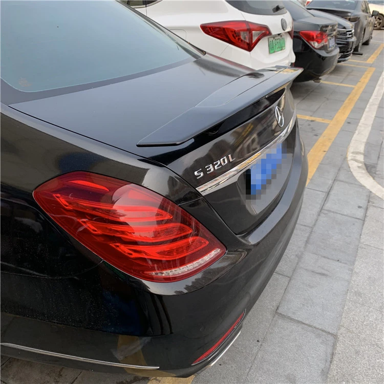Спойлер для W221 2011-2017 Mercedes-Benz W222 S-class S300 S350 спойлер NF ABS пластик Материал заднее