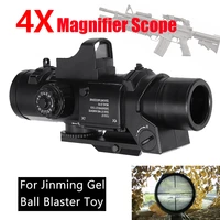 x magnifier scope red dot sight for jinming gel ball blaster water accessories of gel ball blaster toy outgoing outdoor toys