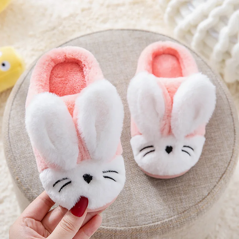 Зимние детские тапочки домашние карамельных цветов на платформе с милым котом