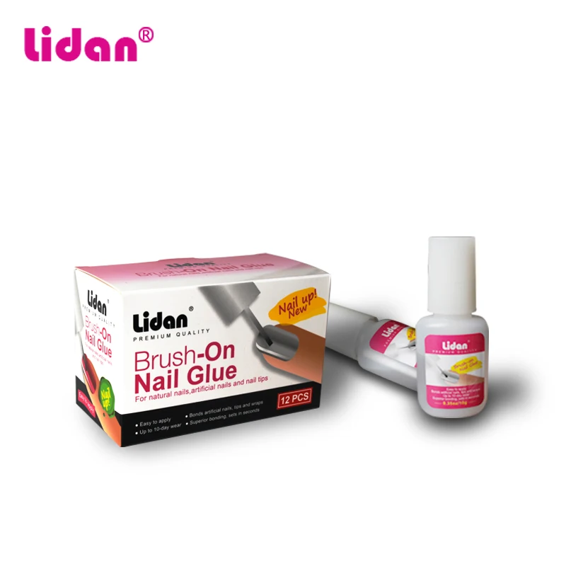 Прозрачный клей для ногтей 10 г/бутылка вязкая жидкость быстросохнущая акриловая