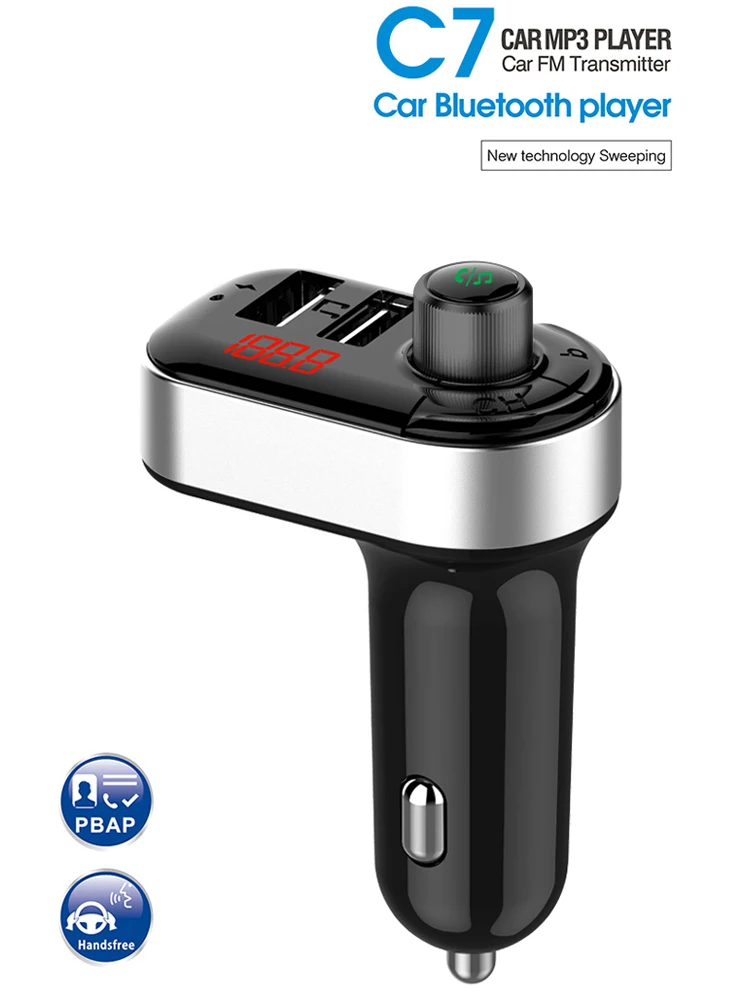 Многофункциональный Bluetooth FM трансмиттер автомобильный комплект mp3-модулятор