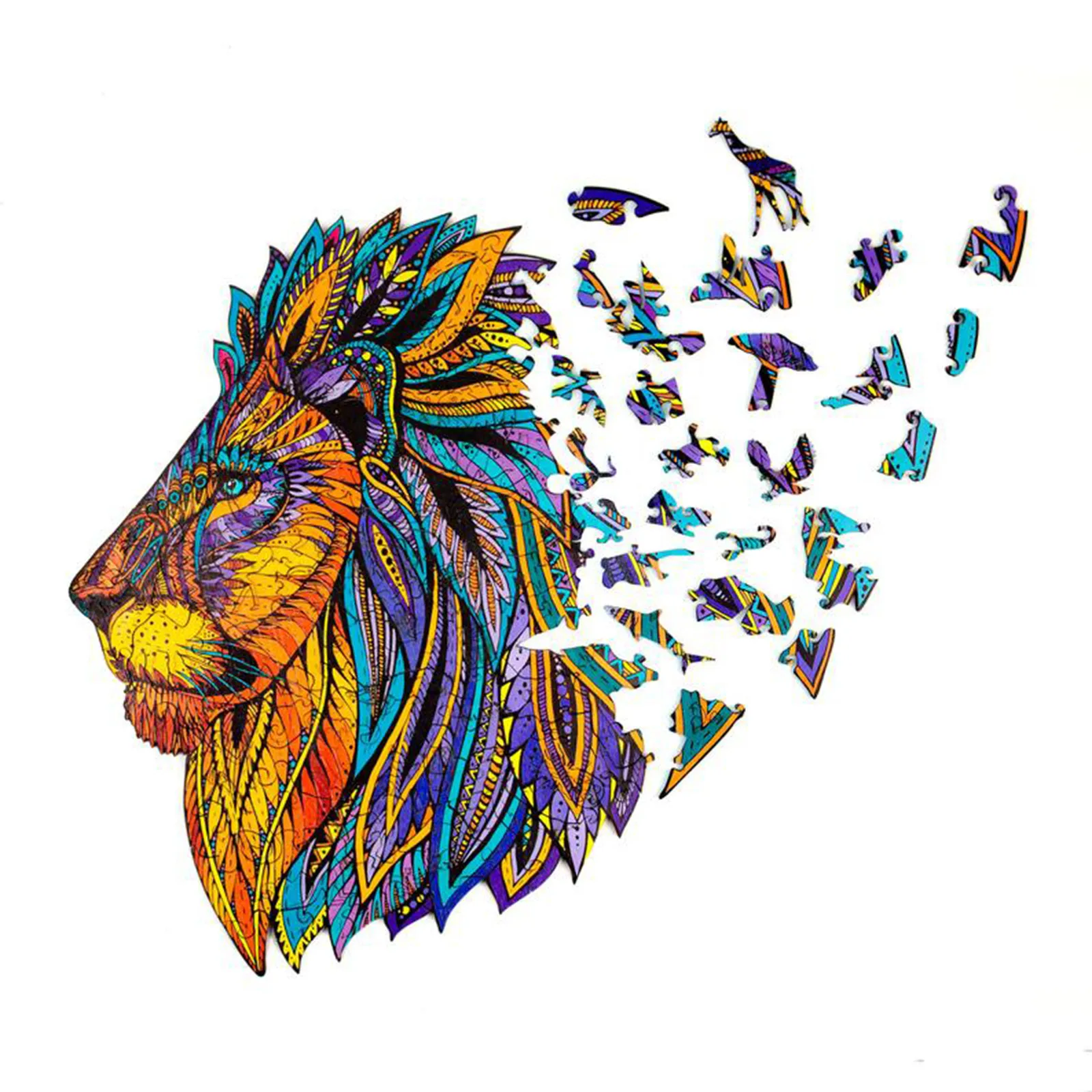 

Wooden Jigsaw Puzzles For Adults Unique Shape Jigsaw Pieces Children Educational Holiday Gift Irregular Puzzle Wooden Taste