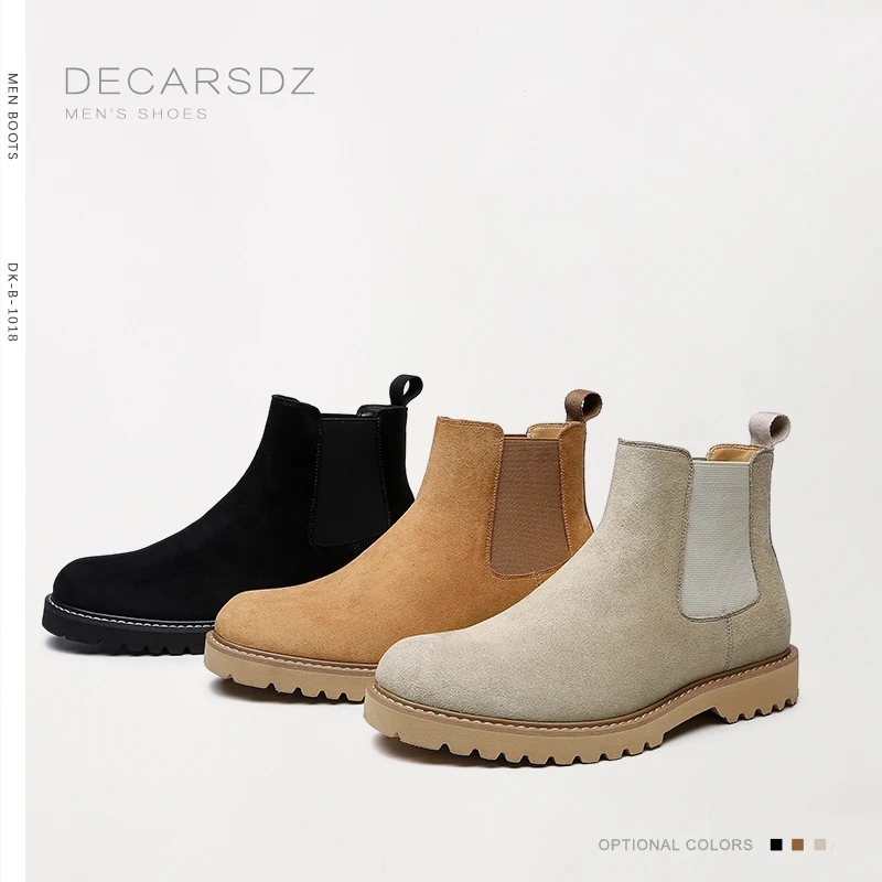 

Men Chelsea Boots Shoes Men 2021 Fashion Casual Boots Autumn Comfy Classic Retro Design Men Boots Brand Men Shoes