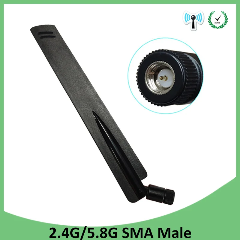 

2.4 GHz 5.8 Ghz 5G 2.4G wifi Antenna 8dBi SMA Male Connector Dual Band 2.4ghz 5.8Gwifi Antenne IOT aerial wireless router antena