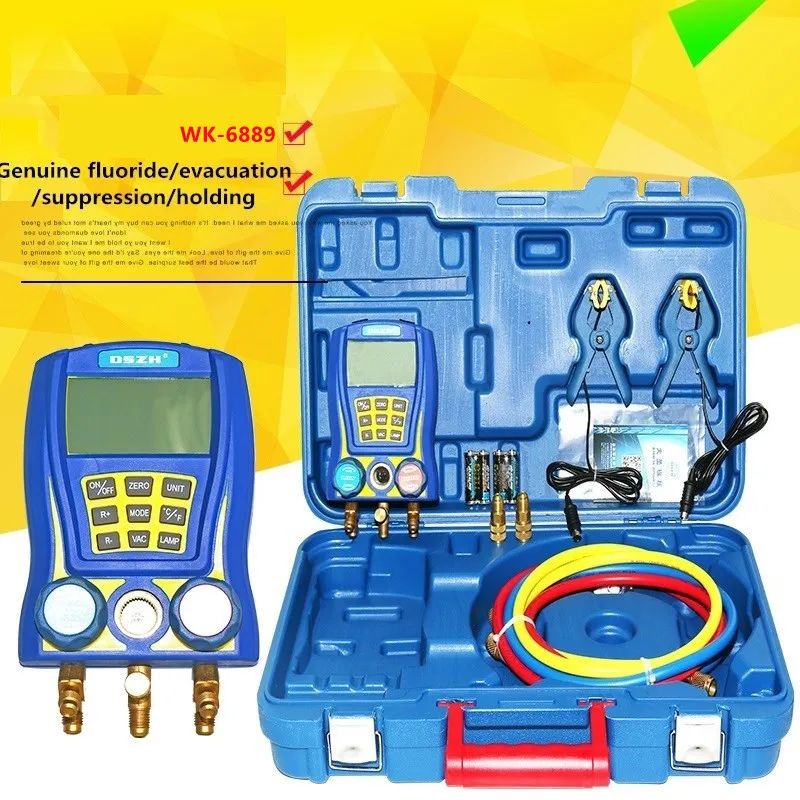 

WK-6689 Digital Refrigerant Meter Vacuum Test Electronic Pressure Gauge Refrigerant Fluoride Meter R32 Refrigerant Meter