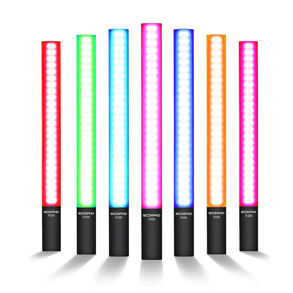 Портативная светильник лочка SOONPHO P20II 2500K-8500K со встроенным аккумулятором RGB CRI95 и