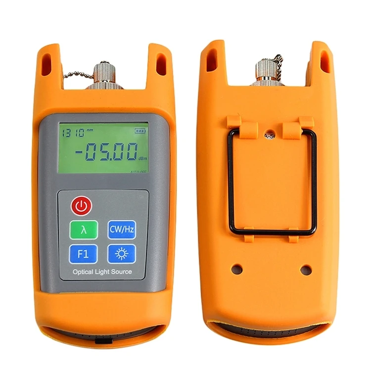 FTTH Mini AUA-1315 Handheld Stable Light Source Laser Source Dual Wavelen SC/FC Adapters 1310/1550 2 wavelengths test