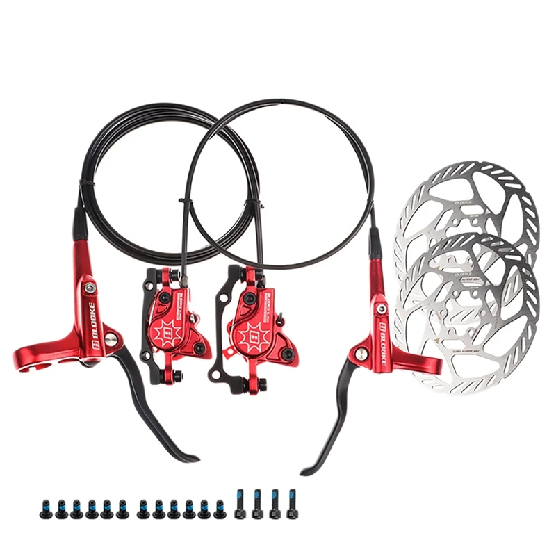 

BLOOKE Bike Hydraulic Brake Set with 2X160mm Disc Brake MTB Bicycle Disc Brakes Electric Bicycle Cycling Parts
