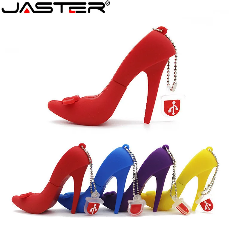 JASTER hot creative fashion Women's high heels real capacity USB flash drive 2.0 4GB/8GB/16GB/32GB/64GB memory stick | Компьютеры и