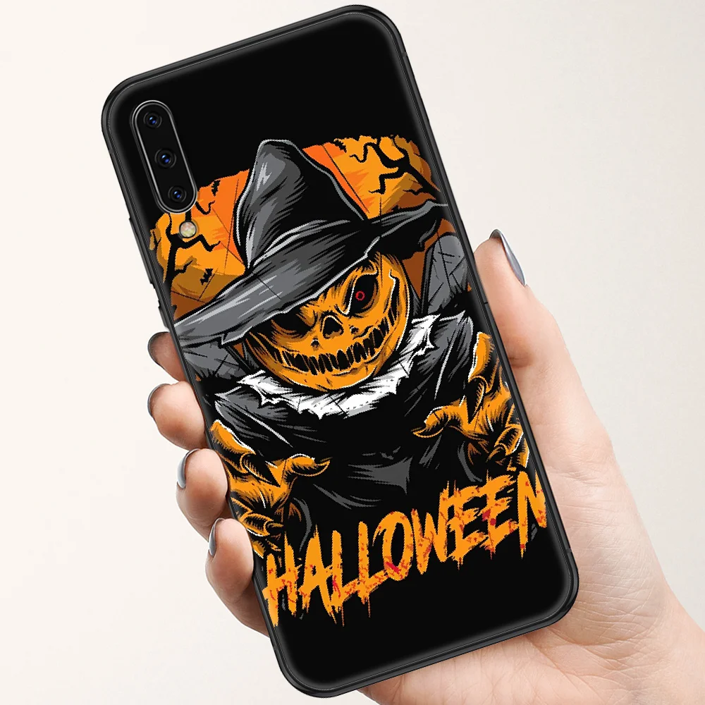 Чехол для телефона с изображением тыквы на Хэллоуин Samsung Galaxy A10 A12 A20E A21S A30 A32 A40 A50 A51