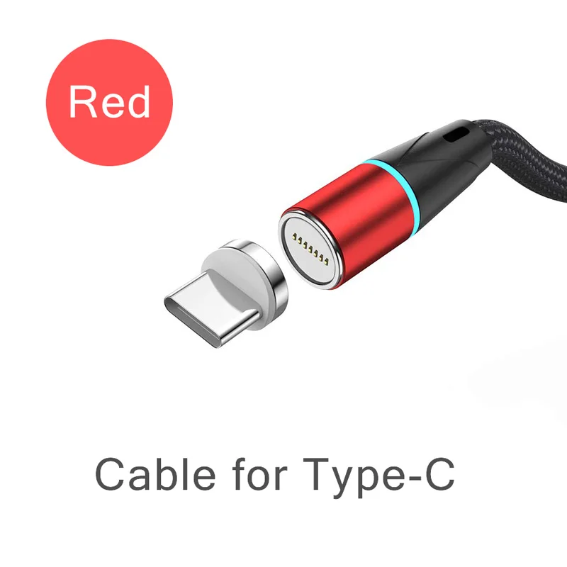R cable for Type-C Магнитный адаптер CANDYEIC 12G с магнитной вилкой для Iphone, кабель для быстрой зарядки и передачи данных для Xiaomi Redmi Andriod, кабели для Micro type-C - Цвет: R cable for Type-C