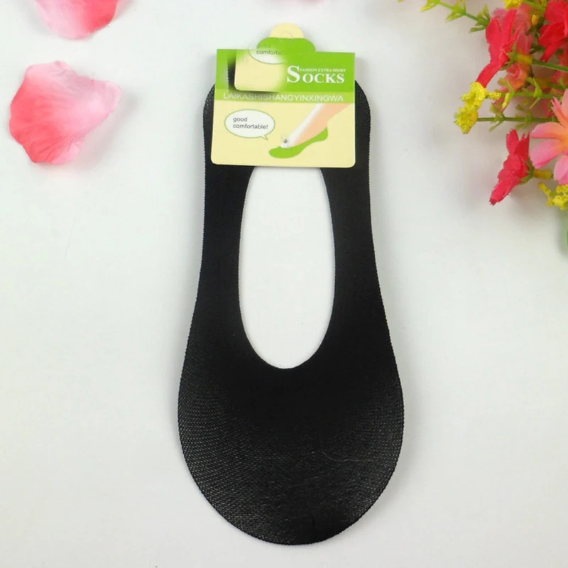 Носки тапочки женские летние тонкие короткие простые карамельных цветов милые