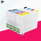 Картридж для принтера Epson T02W1, 502XL, 502, перезаправляемый, с чипом ARC, для принтера Epson XP-5100, XP-5105, WF-2860, WF2865, XP, 5100, 5105, WF, 2860