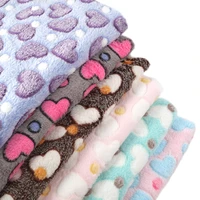 david accessories 50165cm heart blanket soft flannel fabric fleece soft warm baby plush bedsheet cloth sofa cover fabricc8243