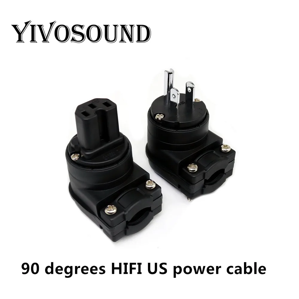 

yivosound Audio Hi-end Hifi Pure copper plating gold Rhodium Electrical AC Female Male US Chinese IEC British Connector