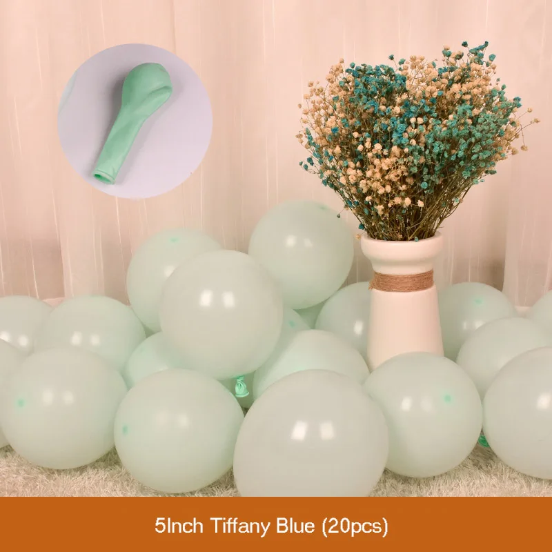 Tiffany Blue DIY прозрачный латексный шар в коробке, детские блоки любви для мальчиков и девочек, украшение для свадьбы, дня рождения, вечеринки - Цвет: Tiffany Blue