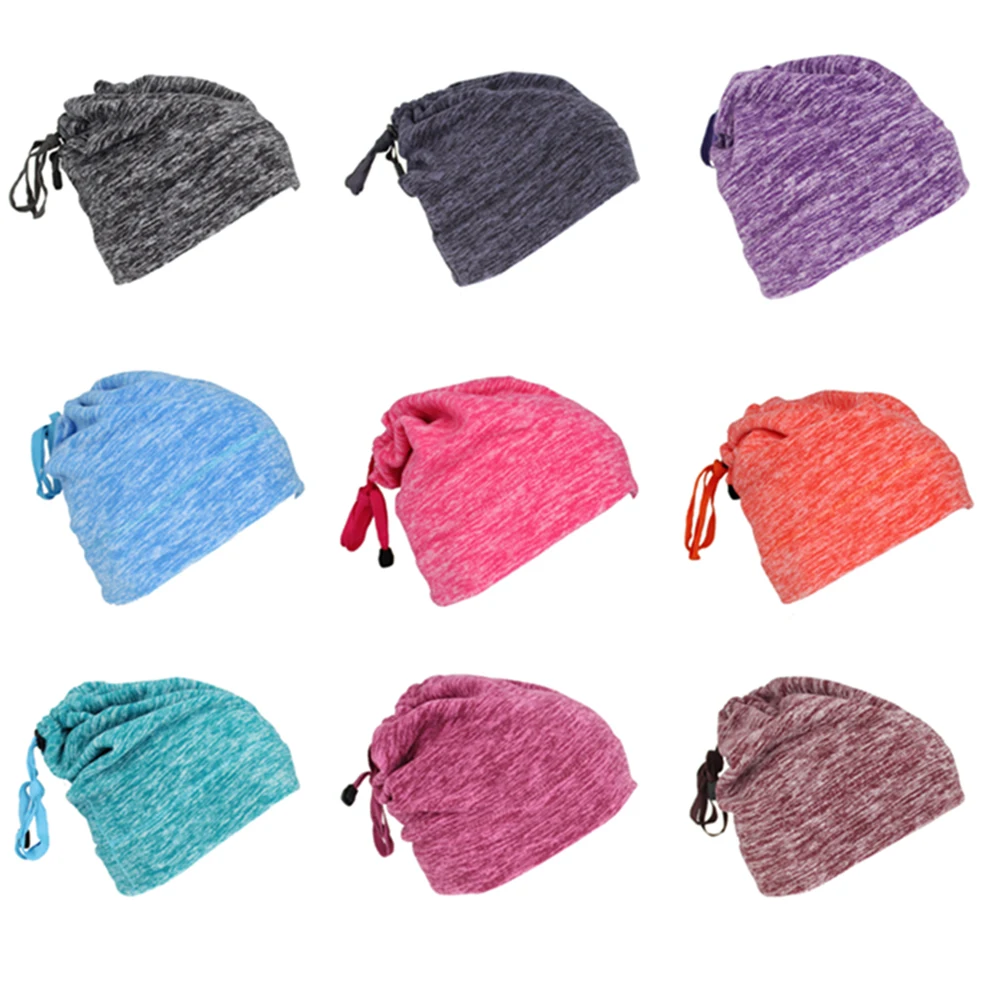 

Флисовая шапка для улицы, шапка для рыбалки и велоспорта, Мужская Женская ветрозащитная зимняя шапка, однотонные шапки на шнурке для кемпин...