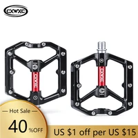 cxwxc bicycle pedal wear resistance anti slip aluminum alloy frame safe high lubrication bike accessories for mtb mountain