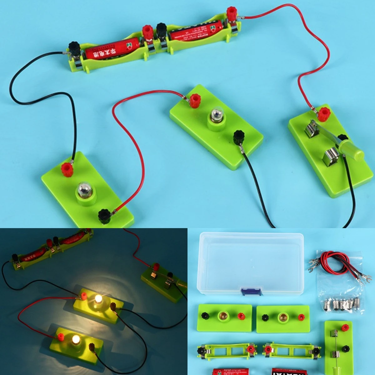 

Basic Circuit Electricity Learning Physics Educational Toys Kids Science Toy For Children STEM Experiment Hands-On Ability Toys