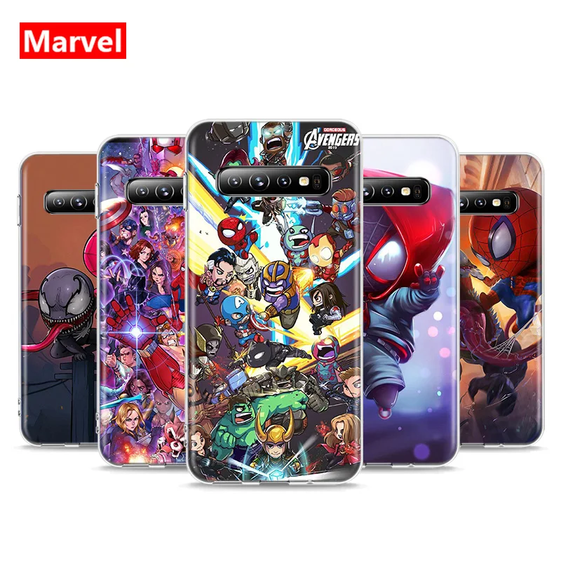 

Marvel Avengers Super Hero Cartoons For Samsung Galaxy S21 S20 FE Ultra S10 Lite 5G S10E S9 S8 Plus S7 S6 Edge Soft Phone Case