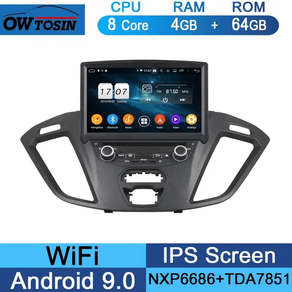 64G " ips 1920*1080 8 ядерный 4G+ 64G Android 9,0 автомобильный dvd-плеер для Ford Transit Custom 2013 DSP радио gps - Цвет: 64G
