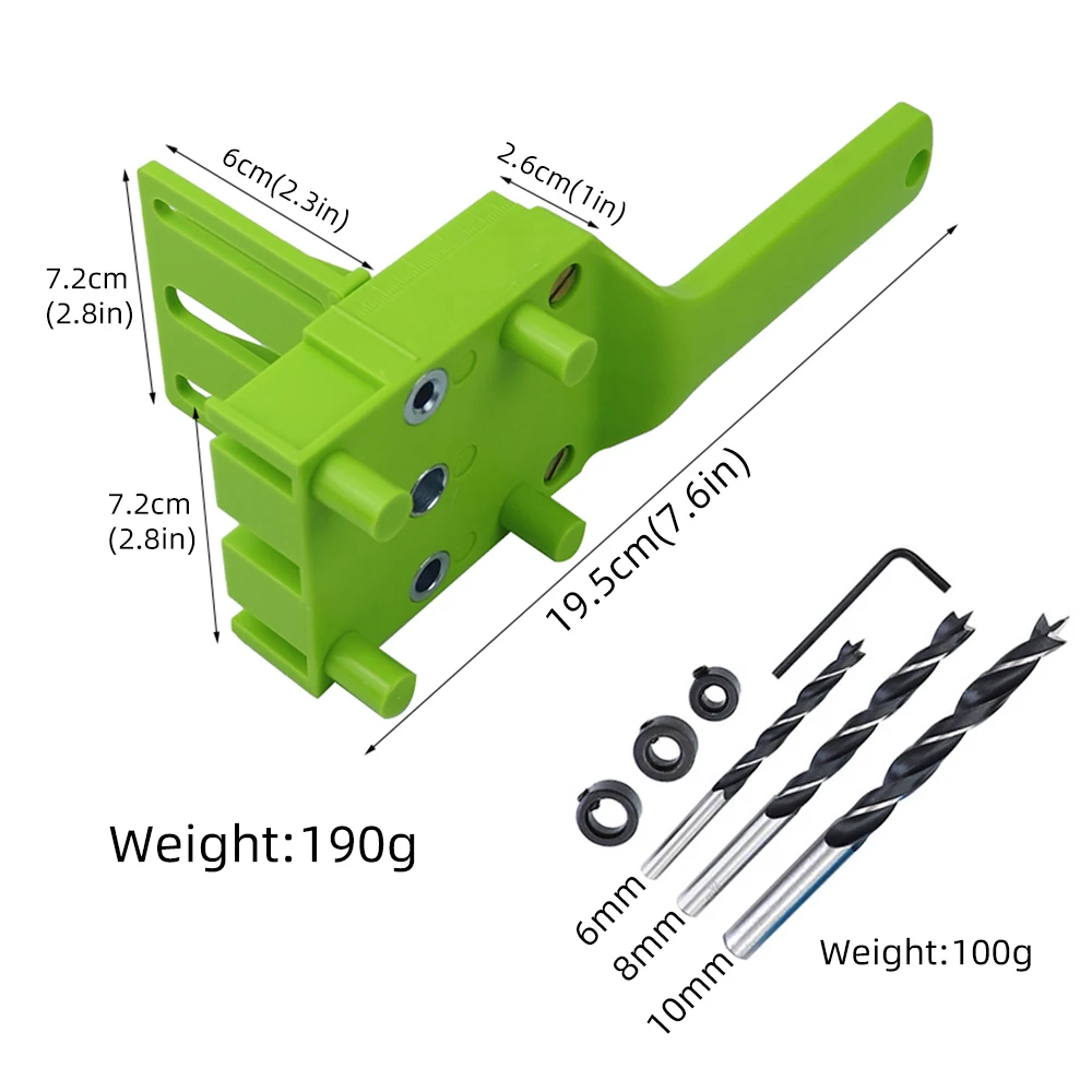 

DIY Wood Board Punching And Drilling Locator Woodworking Oblique Hole Durable Practical Straight Hole Locator Carpentry Tools