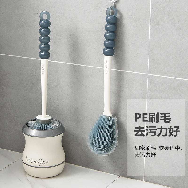 

Modern Silicone Toilet Brush Simple Creative Plastic Toilet Brush Holder Cleaning Eco Friendly Escobilla Wc Home Items DE50MTS