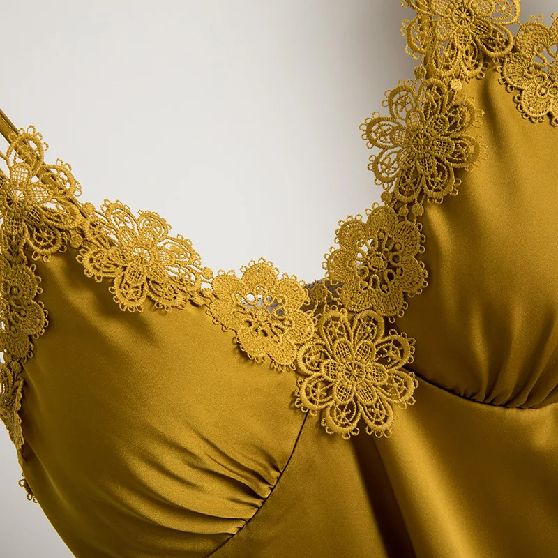 Женские сексуальные кружевные пижамные комплекты из 2 предметов ночная рубашка