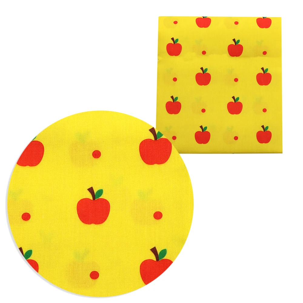 Ткань из полиэстера и хлопка Apple Fruit груша ткань для шитья квилтинга рукоделия