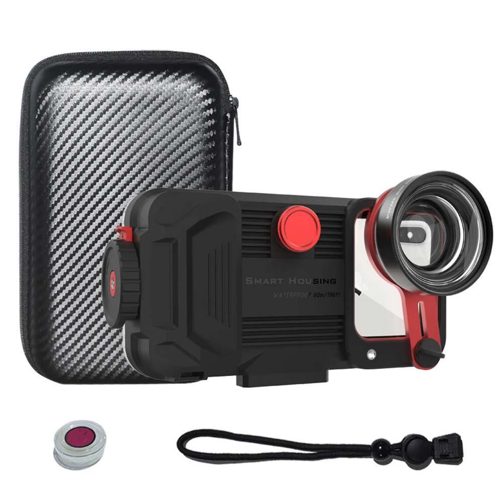 Diving Phone Case for Mate 20 30Pro Huawei P20 P30 Pro Waterproof Housing 60M Protective Cover With Bag HD Lens 1sets |