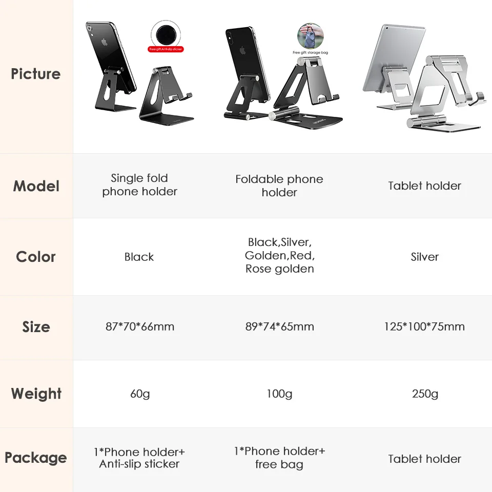 LINGCHEN держатель для телефона Подставка для iPhone 11 Xiaomi Mi 9 металлический держатель для телефона Складная подставка для мобильного телефона настольная подставка для iPhone 7 8 X XS