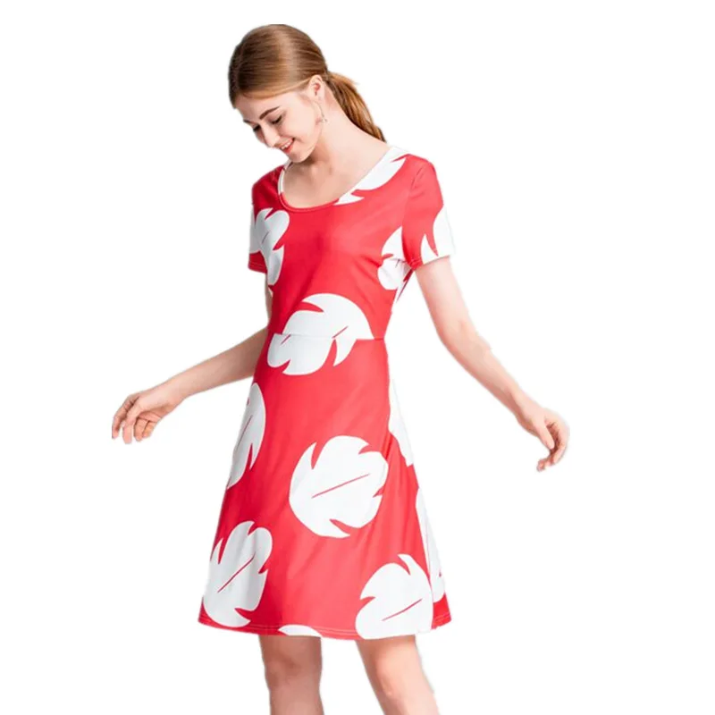 

2021 Women's Explosive Interstellar Baby Li Luo Maple Leaf Dress