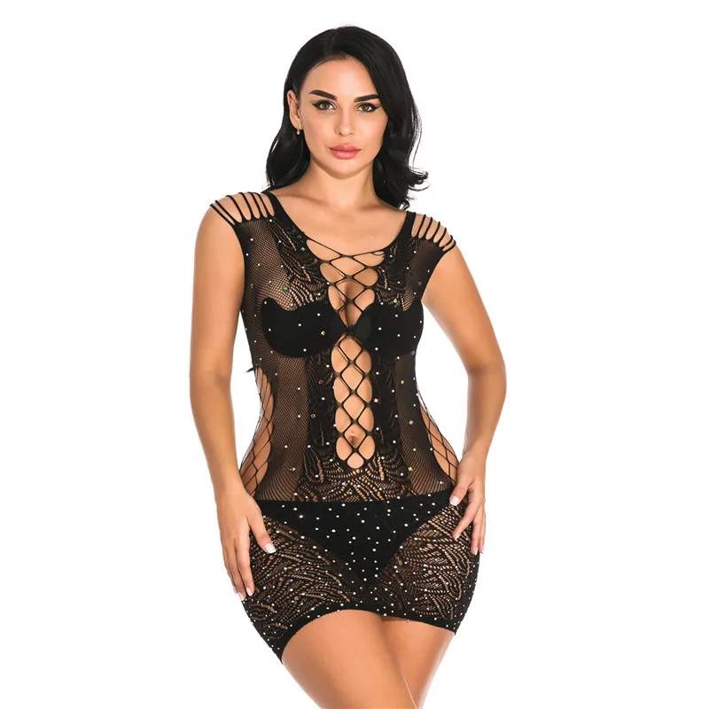 Эротическое нижнее белье для женщин эластичное блестящие стразы сексуальные