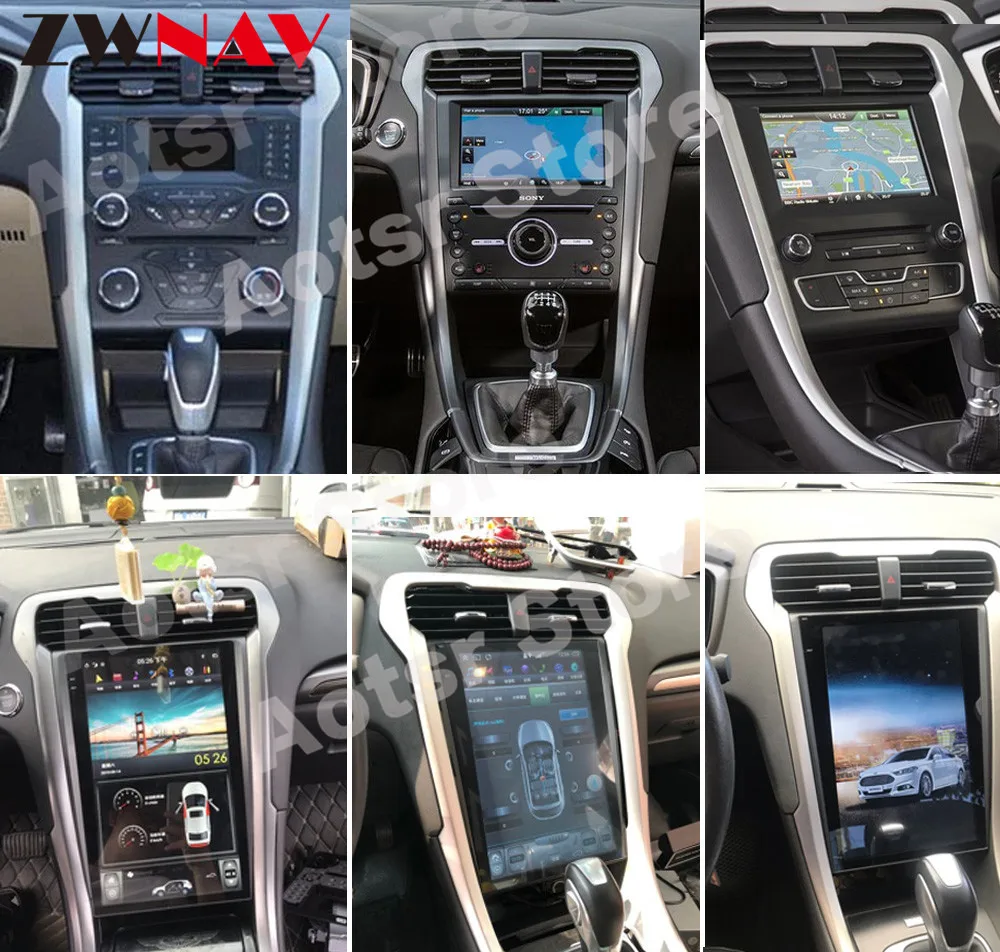 Вертикальный экран Tesla Android для Ford Mondeo Fusion MK5 2013 2014 2015 2016 2017 2018 2019 GPS радиоприемник
