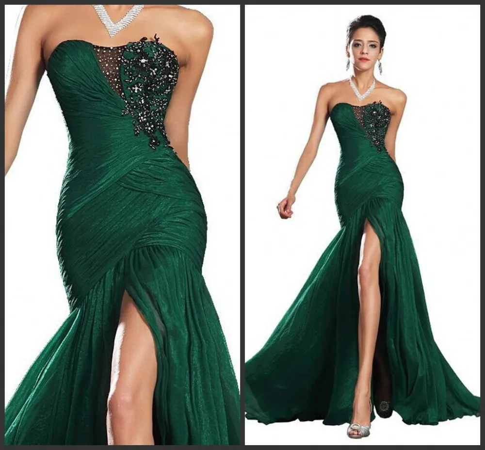 Бесплатная доставка Vestidos De Feista 2019 милая шифона Русалка длинное платье на