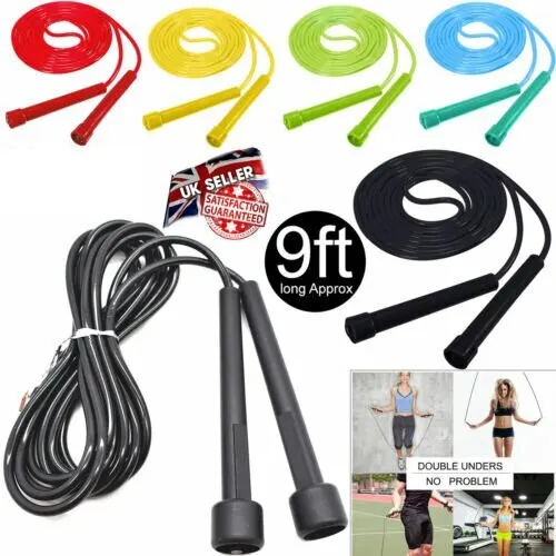 

NEW Steel Wire Skipping Skip Adjustable Jump Rope Fitnesss Equipment Exercise Workout 2.8 Meters