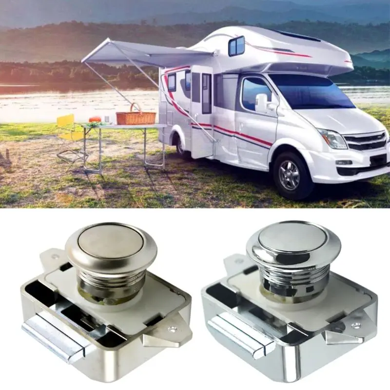 Camper Car Push Lock RV Caravan Boat Motor Home Cabinet Drawer Latch Button Locks For Furniture Hardware | Автомобили и мотоциклы