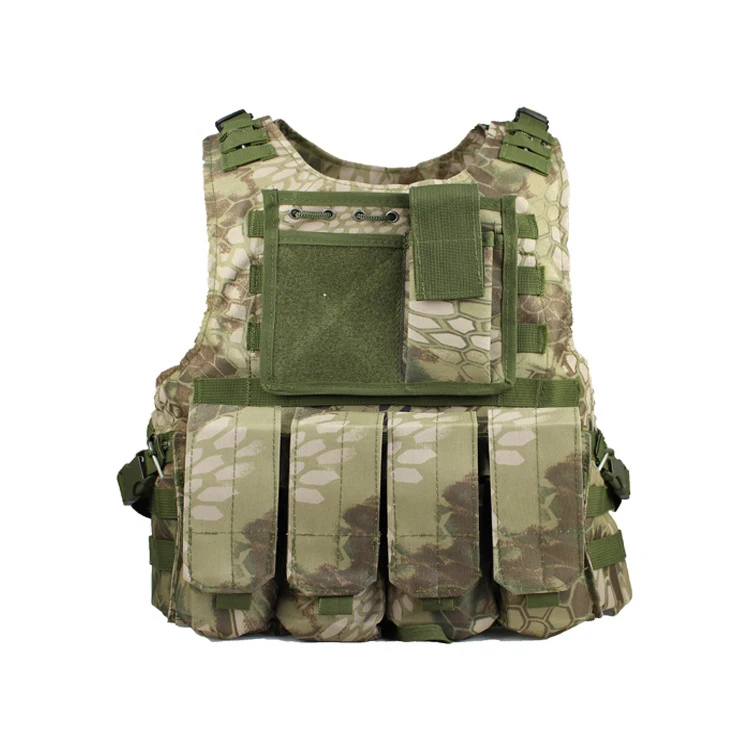 Green Python Военный жилет тактический страйкбол боевой жилет армейский Molle Штурмовое поле оборудование Охота верхняя одежда CS жилет 10 цветов - Цвет: Green Python