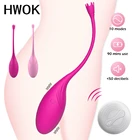 Вибратор HWOK в трусиках с беспроводным пультом дистанционного управления, вибрирующее яйцо в трусиках, дилдо, вибратор для точки G, клитора интимные игрушки для женщин