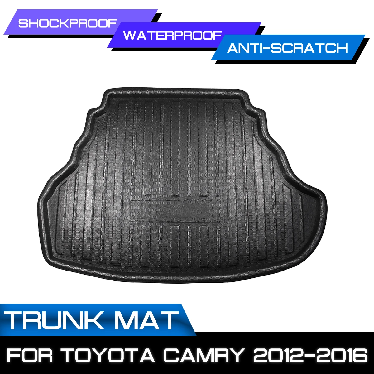 Car Floor Mat Carpet For Toyota Camry 2012 2013 2014 2015 2016 Rear Trunk Anti-mud Cover