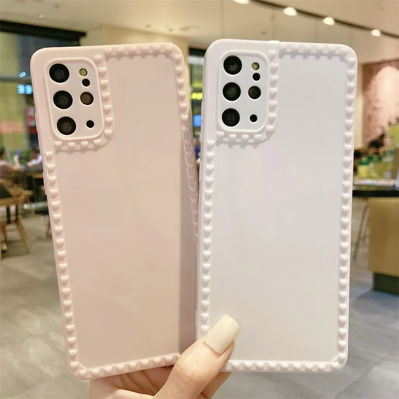 Модный защитный чехол для телефона с сердечками Samsung S20 Plus Note 20 Ultra 10 Lite A32 12 52 72 51 50