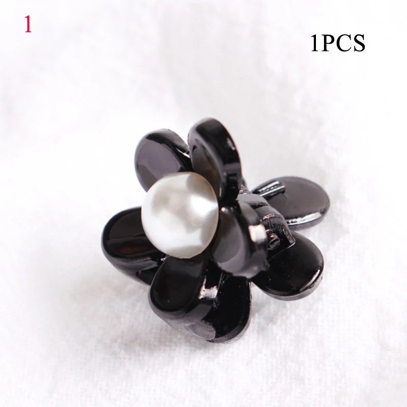 

1PC Mini Hair Claw Women Girls Pearls Hair Clip Fashion Crystal Rhinestone Hairpins Lovely Black Hairgrip Lady Hair Accessories