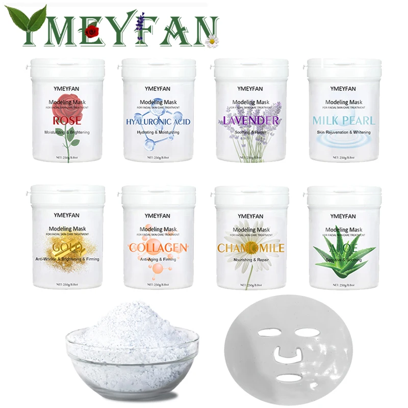 Мягкая цветная маска порошок коллагена Ymeyfan Hydrojelly маски Professional порошковая банка
